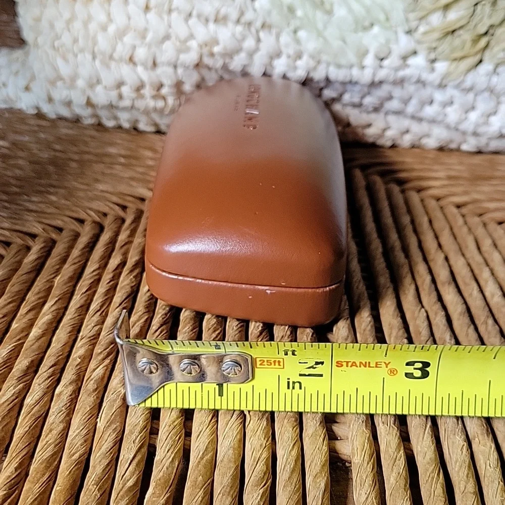 Longchamp Paris, brown hard eyeglass/sunglass case